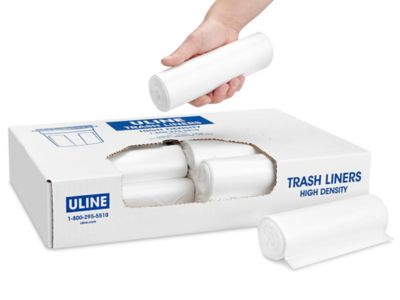 Coreless Trash Bags, Uline Economy Coreless Trash Liners in Stock ULINE