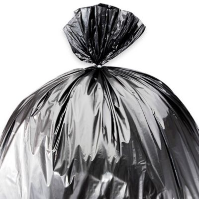 Uline Economy Trash Liners - Silver, 60 Gallon, .86 Mil