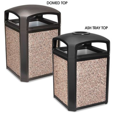 39 Gal. 2 Way Dome Top Outdoor Ash and Trash Can 8002155