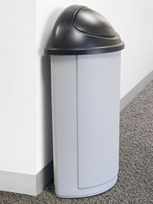 Half-Round Trash Can