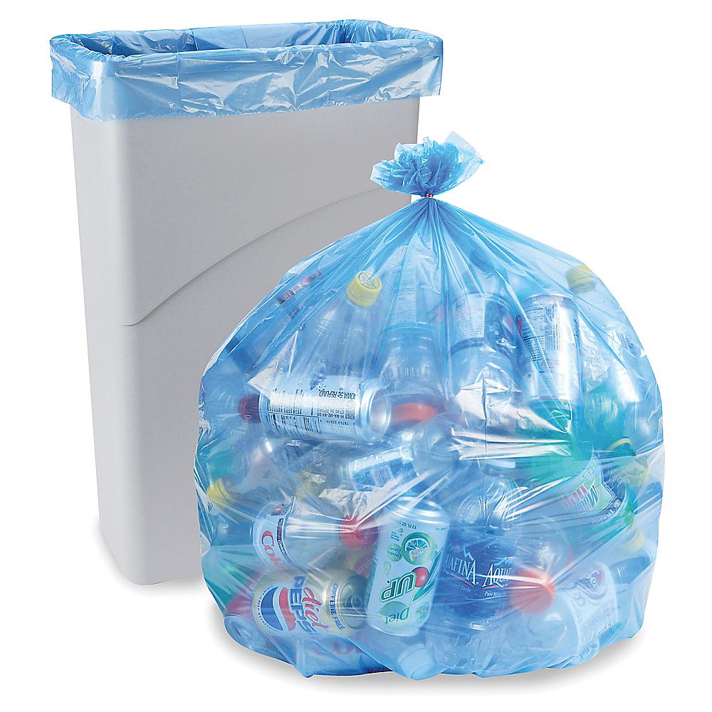 Arabic prediction Grafting Recycle Bags, Recycling Bags, Blue Recycling Bags in Stock - ULINE
