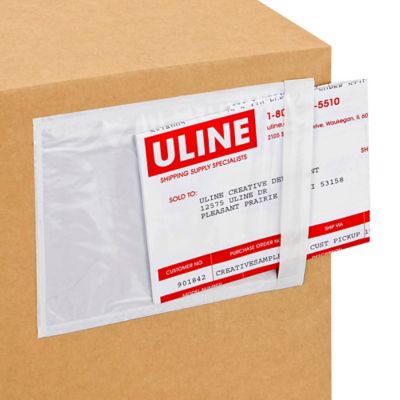 Super Stick® Clear Packing List Envelopes in Stock - ULINE