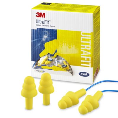 Reusable ear plugs ULTRAFIT, with safety cord, UF01000, Reusable ear plugs, Hearing protection, Occupational Safety and Personal Protection, Labware