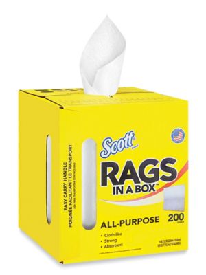 Scott H.D. Rags In A Box (Nw-00255-300W) - Rags/Paper Products
