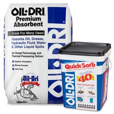 OIL-DRI, 0.23 gal Volume Absorbed Per Pad, 23 gal (100 Pads