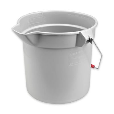 Plastic Pail - 2 Gallon, Gray S-9941GRAY - Uline