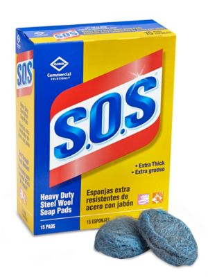 Brillo Pads, S.O.S.® Pads, Steel Wool Soap Pads in Stock ULINE