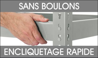 Support à encliquetage rapide, sans boulons