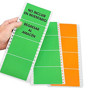 Uline Etiquetas Adhesivas de Colores para Impresoras de Puntos