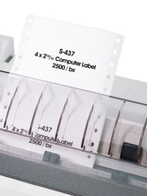 Uline White Pinfeed Computer Labels
