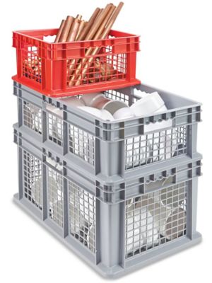 ウェア CRATE Uniqueness Box Mesh S/S Mesh Straight Wall Containers in Stock - ULINE