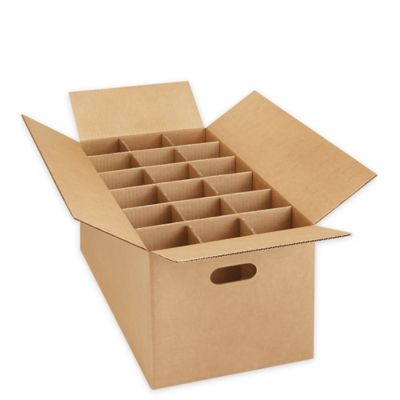 Clear Lid Boxes with Kraft Base - 7 3/8 x 5 3/8 x 1 S-21241 - Uline