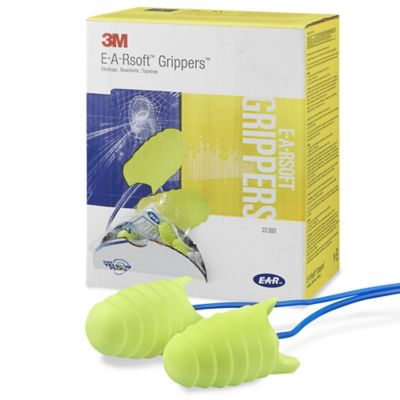 E-A-R Soft Grippers UF Foam Ear Plugs Corded (NRR 31) (Box of 200