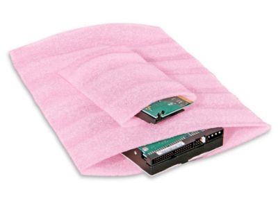 Anti Static Poly Bags｜Pink & Black Flat PE Bags Supplier