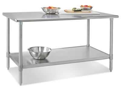 Stainless Steel Table NSF Workstation 24 x 30 Silver Stainless Steel  Table Heavy Duty Prep Worktable Metal Work Table