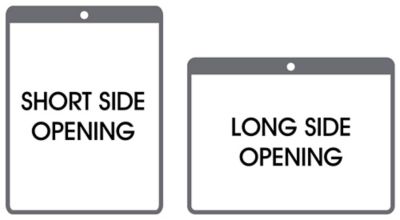 Short and Long Side Opening