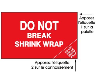 Étiquette adhésive de connaissement 2 en 1