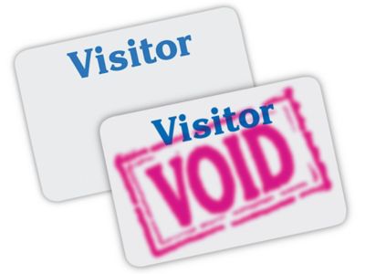 Porte-nom pour visiteur d'un jour