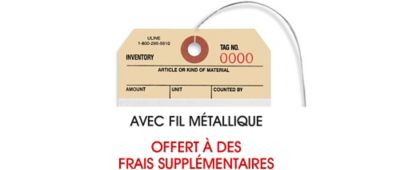 Étiquettes avec fil métallique préfixé