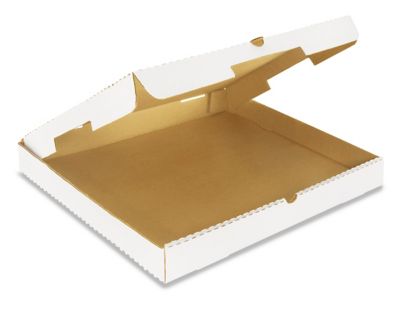 12 x 12 White Corrugated Pizza Boxes - 50/Bundle