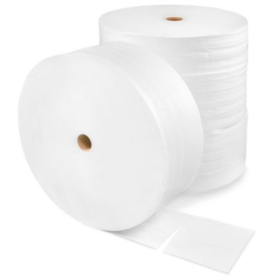 Foam Roll - Perforated, 1/4, 72 x 250', White - ULINE - S-1855P