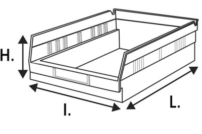 Bacs à tablettes en plastique