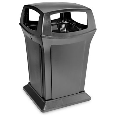 Rubbermaid® Office Trash Can - 7 Gallon, Black S-9970BL - Uline