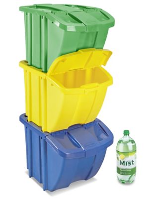 Stackable Recycle Bins in Stock ULINE