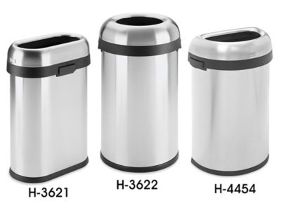 Modern Style Trash Can Multifunctional One-key Opening PS Slim Type Garbage  Can for Home