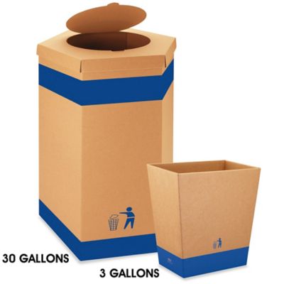 Poubelles en carton kraft ondulé