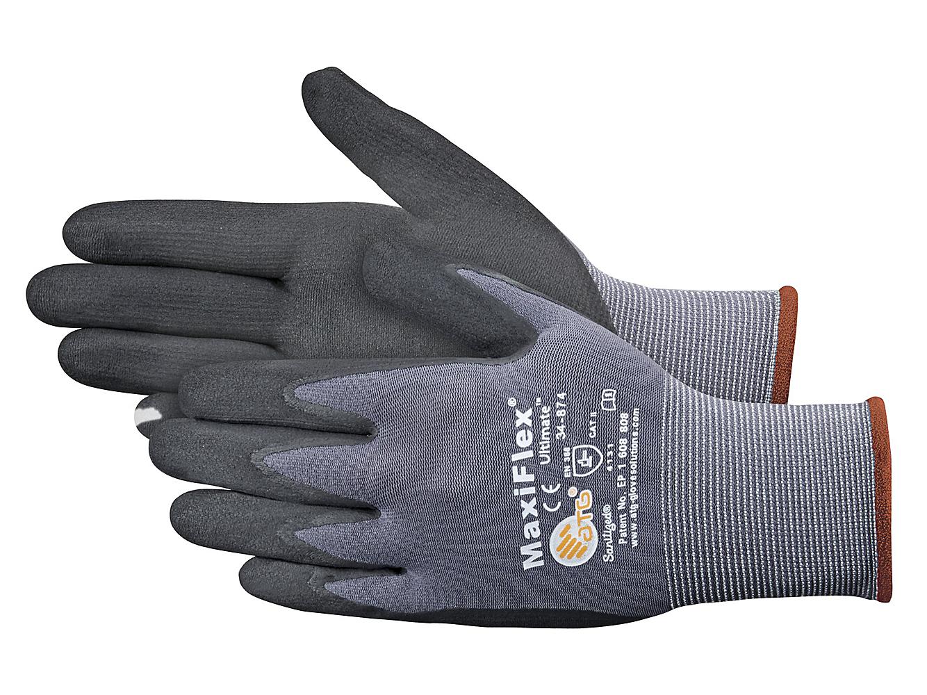 3 Pair Details about   PIP 34-874 Maxi Flex Ultimate Foam Nitrile Palm Coated Gloves Gray 