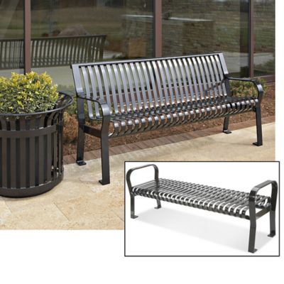 Courtyard Furniture, Commercial Benches in Stock ULINE