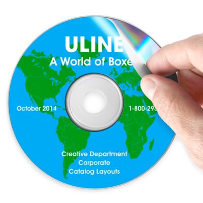 Étiquettes adhésives pour CD/DVD
