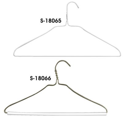 Cintres en fil de métal – 18 po, pour chemise, blanc S-18065 - Uline