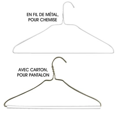 Cintres en fil de métal
