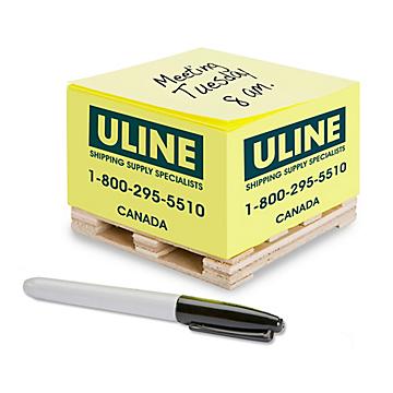 Uline – Feuillets autocollants sur palette