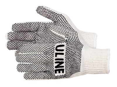 Gants en tricot à pois de PVC