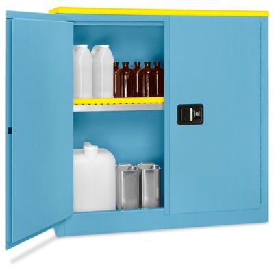 Undercounter Flammable Storage Cabinet - Manual Doors, Yellow, 22 Gallon  H-4177M-Y - Uline