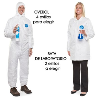 Dupont Tyvek Trajes Tyvek Overoles en Existencia ULINE