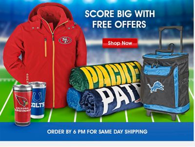 Score big with free offers. Shop now. Order by 6 pm for same day shipping.