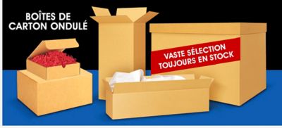 Boîtes de carton ondulé. 