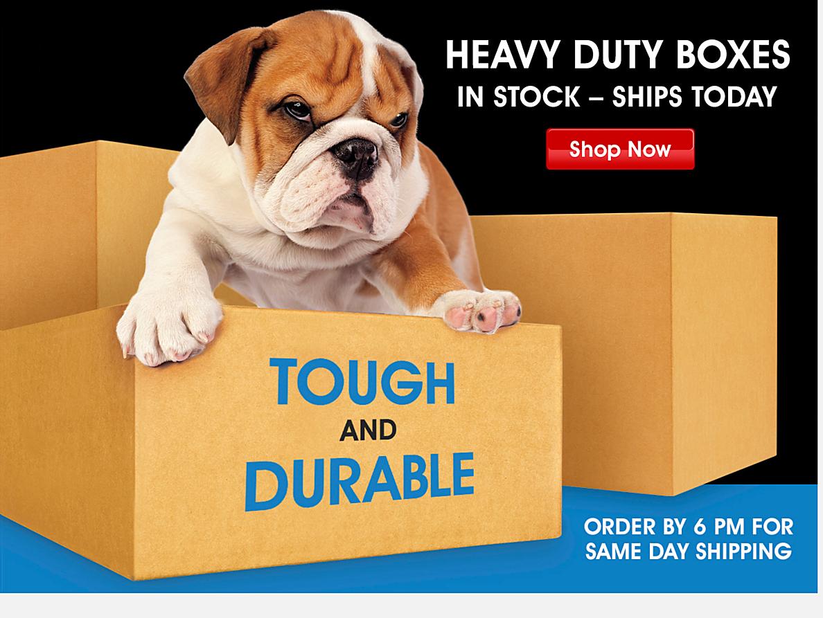 Tough and durable. Heavy duty boxes. In stock – ships today.