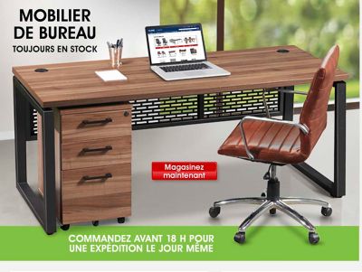 Mobilier de bureau. Toujours en stock. Magasinez Maintenant. Commandez Avant 18 H Pour Une Expédition Le Jour Même