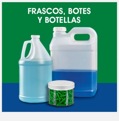 Frascos, botes y botellas.
