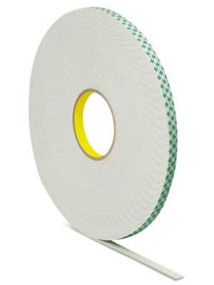 3M 4026 Natural Polyurethane Double Coated Foam Tape, 0.625 Width x 5yd Length (Pack of 1)