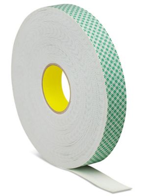 3M® 4466 Double Sided Foam Tape, 1/2 x 5 Yd., White, 1/16