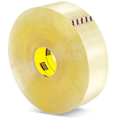 3M 373 Hot Melt Machine Length Tape - 3 x 1,000 yds, Clear