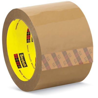 3M 373 Carton Sealing Tape - 3" x 55 yds, Tan S-10156
