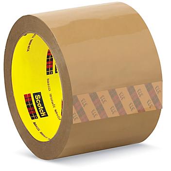 3M 373 Carton Sealing Tape - 3" x 55 yds, Tan S-10156