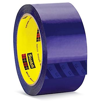 3M 373 Carton Sealing Tape - 2" x 55 yds, Blue S-10158BLU